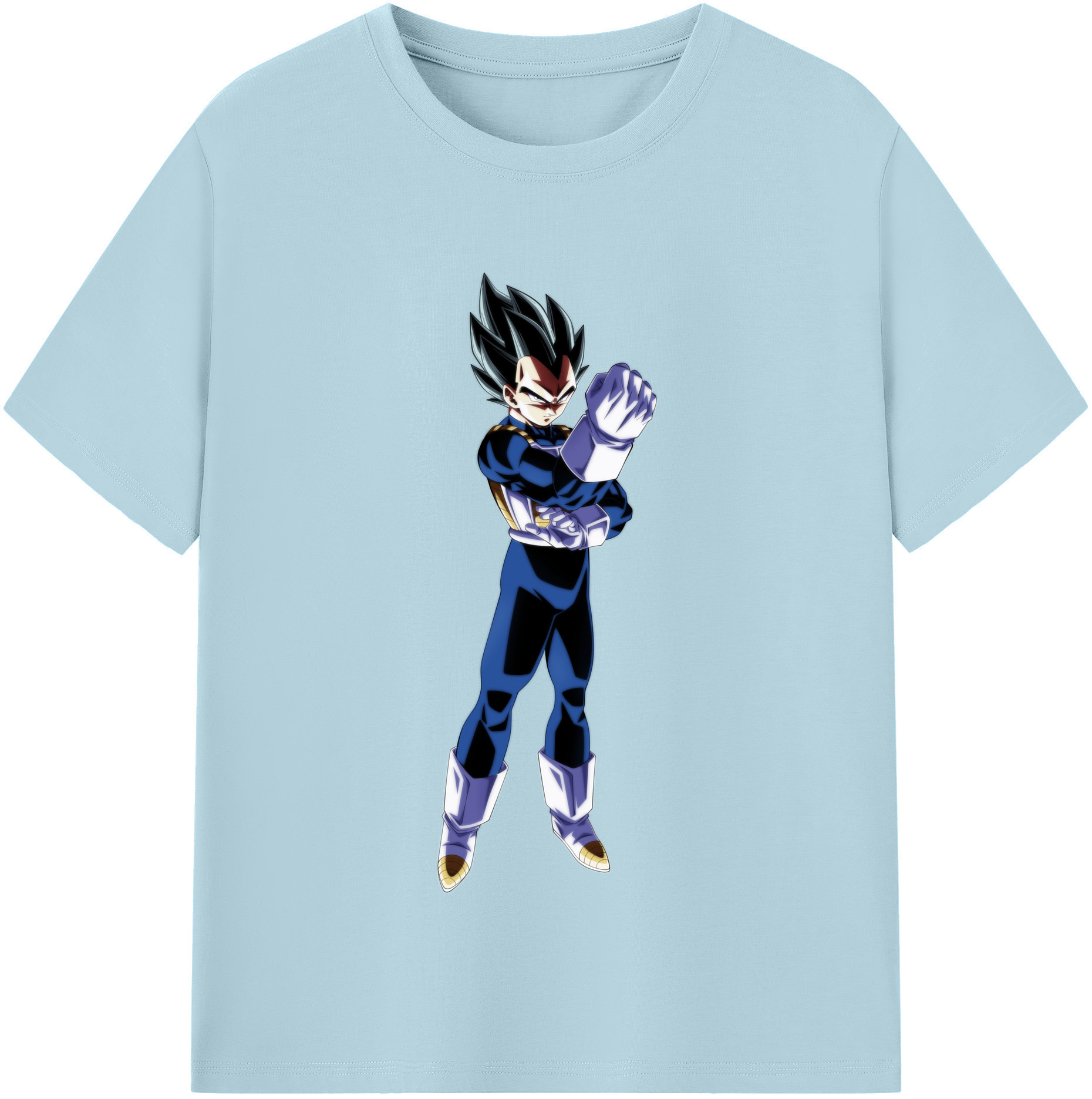 （画像用） ドラゴンボール ベジータ四世（Bejīta Yonsei）DRAGON BALL Vegeta IV 綿100％半袖Tシャツ（フロントプリント）